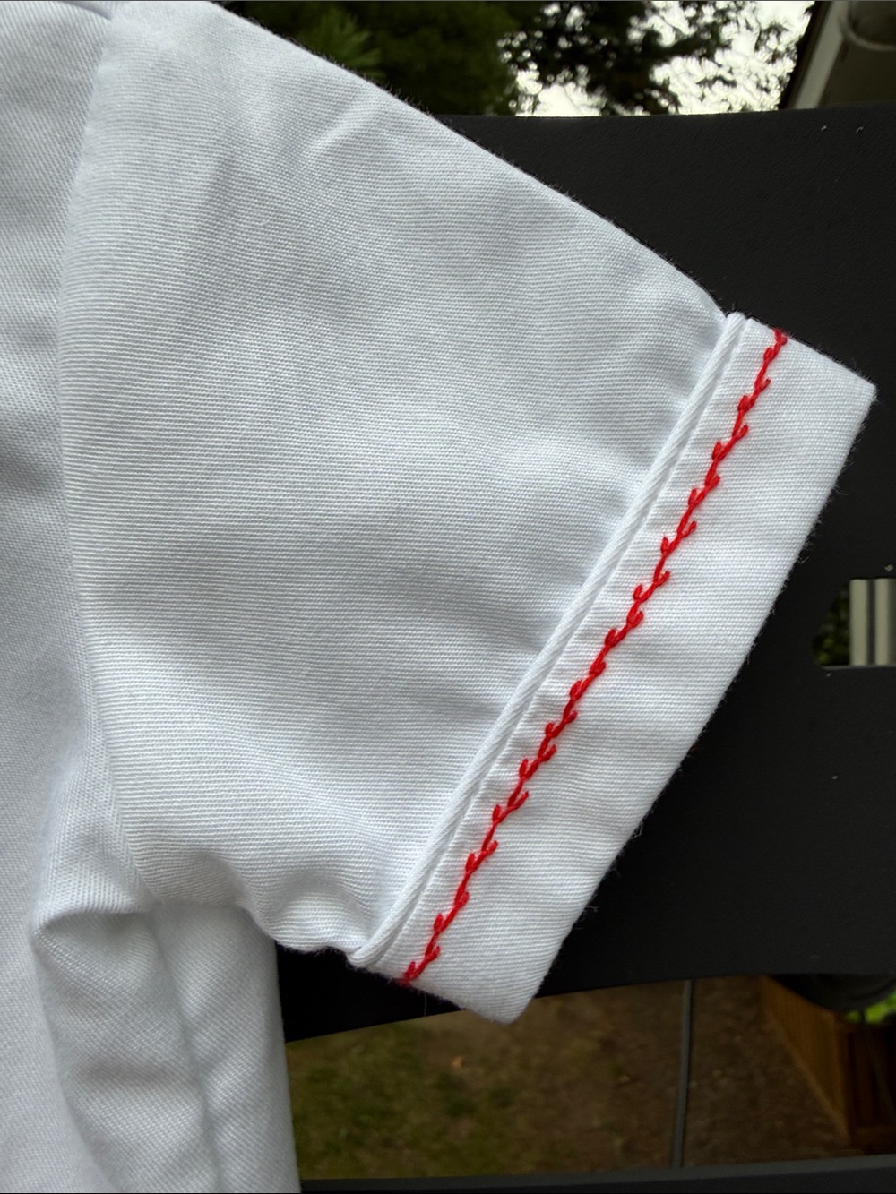Anavini Toddler White Short-Sleeve Button Romper with Red Velvet Bottoms 9 mos - Picture 4 of 6